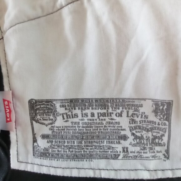 Levi's Men's 501 Button Fly Black Denim Jeans 36 x 34 - Picture 10 of 10